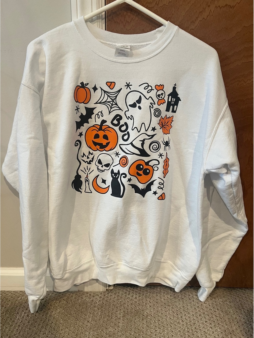 Halloween Ghost & Cat Crewneck